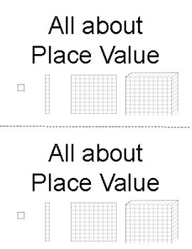 Preview of Place value flip book