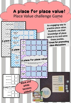 Preview of Place value puzzles - Maths practice addition and number sense