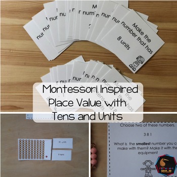 Preview of Montessori math: Place value tens and units