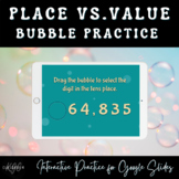 Place vs. Value Bubble Practice- Google Slides Practice Activity