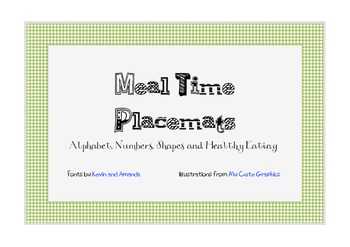 Preview of Placemats-Learn During Meals