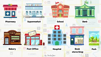 Places Around Town by Teacher Ioana | TPT