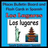 Places - Los lugares - Bulletin Board and Flash Cards in S