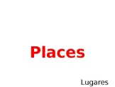 Places Vocabulary Spanish Only with Big Picture PowerPoint