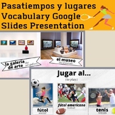 Places and Pastimes Vocabulary Google Slides Digital prese