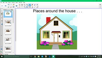 Preview of Places around the house SMARTboard activity!!!