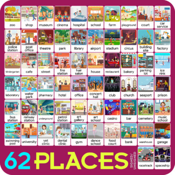 Preview of Places flashcards