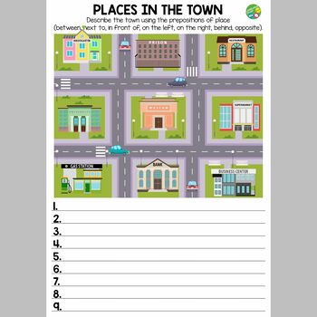 Preview of Places in The Town Template