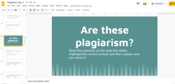 Preview of Plagiarism