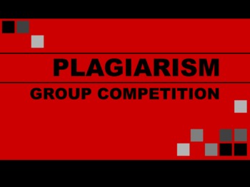 Preview of Plagiarism & Intellectual Property Rules - PowerPoint Game