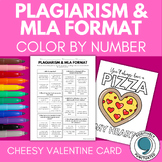 Plagiarism & MLA Format Color By Number | Grades 9-12, Low