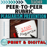 Plagiarism Prevention Peer-to-Peer Writing Rubric with Onl