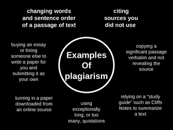 examples of paraphrasing plagiarism
