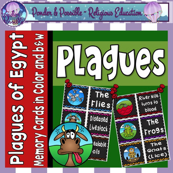 Preview of Plague Concentration Memory Game: Moses and The Ten Plagues of Egypt