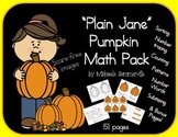 Plain Jane Pumpkin Math Pack