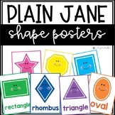 Plain Jane Shape Posters