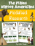 Plains Native Americans Modified Research Activity