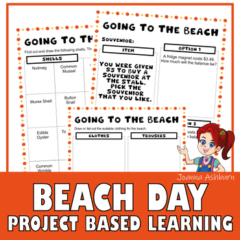 Preview of Plan A Beach Day Math PBL | Planning, Budgeting and Decision Making Activities