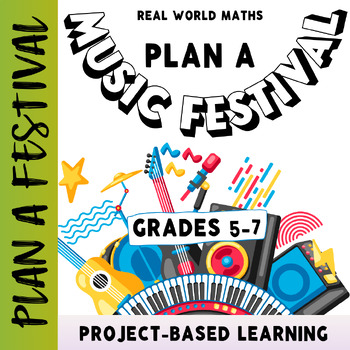 Preview of Plan A Music Festival! Project Based Learning & Real World Maths