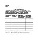 Plan A Road Trip (Map Scale Worksheet)