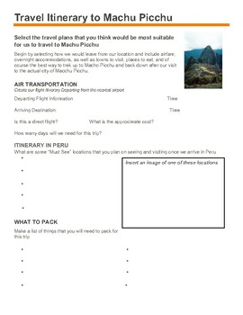 Preview of Plan A Trip To Machu Picchu