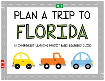 Preview of Plan A Trip to Florida - Project Based Learning Activity
