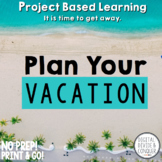 Plan A Vacation, Project Based Learning (PBL) For Print & 