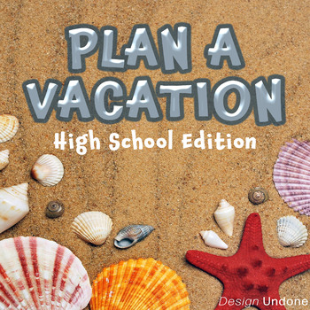 Preview of Distance Learning -Plan A Vacation - PBL