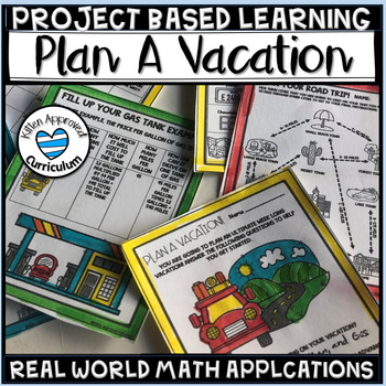 Preview of Plan A Vacation Project Based Learning PBL Activity Dream Trip