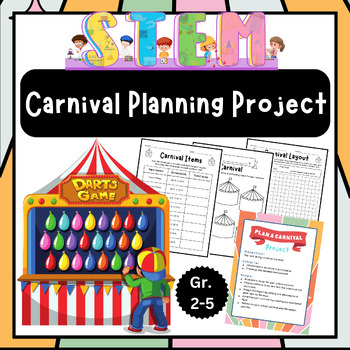 Preview of Plan, Design, Advertise! Carnival Creator Project For 2nd 3rd 4th 5th Grade