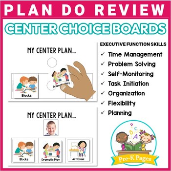 Preview of Plan Do Review Center Choice Boards Pre-K | Preschool