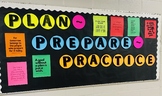 Plan ~ Prepare ~ Practice Bulletin Board