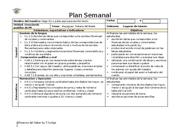 Preview of Plan Semanal: Mayaguez, Lugares de interés