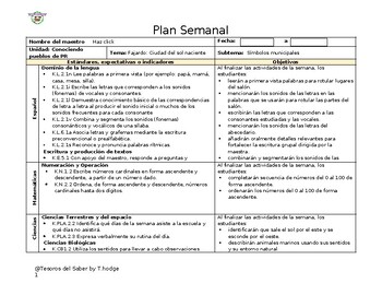 Preview of Plan Semanal: Símbolos Municipales de Fajardo