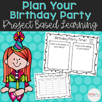 Preview of Plan Your Birthday Party Project Based Learning