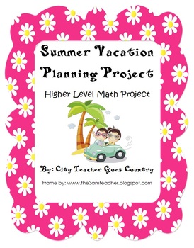 Preview of Plan Your Own Summer Vacation