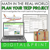 Plan Your Own Trip | End of the Year Math Project 