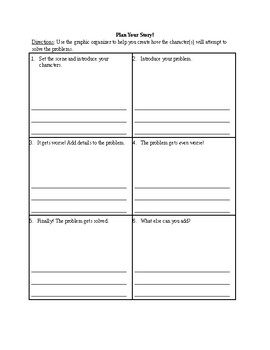 Preview of Plan Your Story Graphic Organizer
