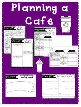 Preview of Plan a Cafe - 5th Grade Math Review PBL