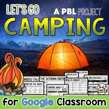 Preview of Plan a Camping Trip a DIGITAL Project Based Learning PBL Distance Learning