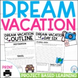 Dream Vacation End of Year Math and Research Project | Printable