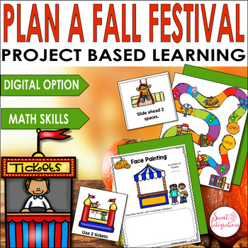 Preview of Plan a Fall Festival/Carnival - October Project Based Learning Math and STEM