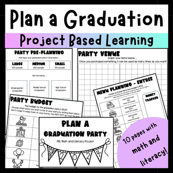 Preview of Plan a Graduation Party | Project Based Learning