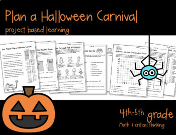 Preview of Plan a Halloween Carnival-4th/5th Grade Project-Based Learning