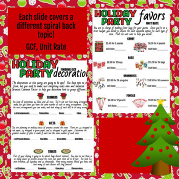 Plan a Holiday Party -- A math Christmas project for Distance Learning
