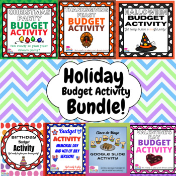 Preview of Plan a Holiday Party on a Budget! Ultimate Math Bundle!