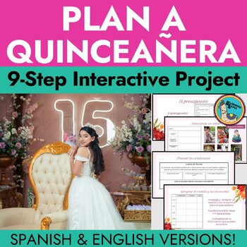Preview of Plan a Quinceanera Interactive Project