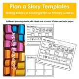 Plan a Story Templates - Writing Stories in Kindergarten a