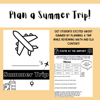 Preview of Plan a Summer Trip