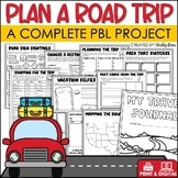 Plan a Road Trip Project | Road Trip Math PBL | Printable 
